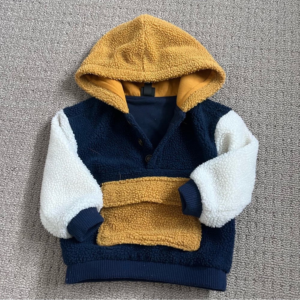 2T Sherpa Colourblock Sweater
